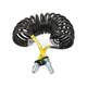 SPIRAL BRAKE HOSE WITH TWO ADAPTERS